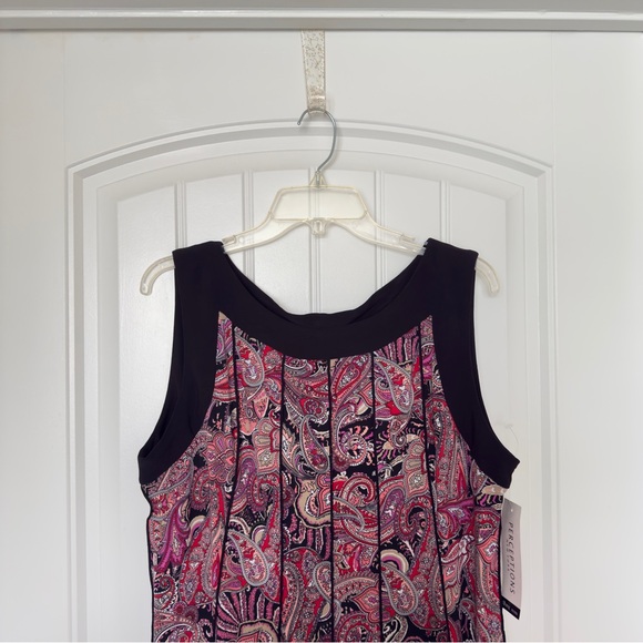 Perceptions New York Size 18 Multicolor Paisley Sleeveless Whimsigoth Dress NWT - Picture 3 of 7